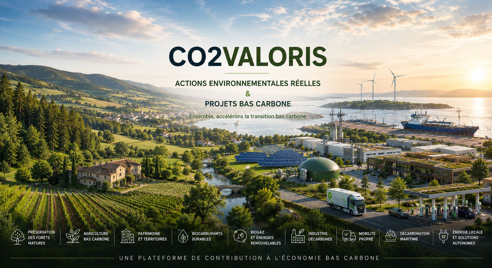 CO2VALORIS - Actions environnementales réelles et projets bas carbone